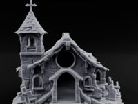 Cross-Topped Grave-Ringed Abandoned Chapel turntable