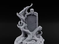 Root-Clutched Skull-Crowned Gravestone turntable