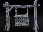 Rope-Bound Rune-Carved Hanging Prisoner Cage turntable