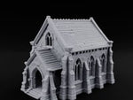 Slate-Roofed Gothic-Arched Stone Parish Church turntable