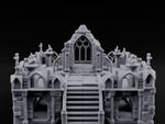 Brazier-Flanked Stair-Risen Gothic Cathedral Dais turntable