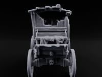 Skull-Adorned Shroud-Filled Decrepit Funeral Carriage turntable
