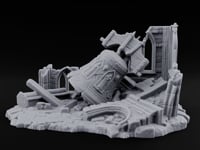 Skull-Carved Arch-Toppled Gothic Chapel Ruins turntable