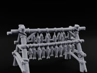 Rope-Tied Scale-Heavy Fish Drying Rack turntable