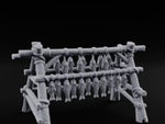 Rope-Tied Scale-Heavy Fish Drying Rack turntable