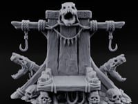 Hook-Hung Rune-Etched Idol Throne Altar turntable