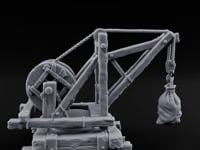 Winch-Wound Sack-Laden Dockside Lifting Crane turntable