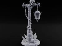 Skull-Topped Chain-Wrapped Necromantic Street Lamp Post turntable