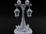 Dual-Lantern Spike-Crowned Necromantic Street Lamp Post turntable