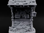Lantern-Hung Skull-Scattered Necromancer Notice Board Stall turntable