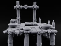Skull-Mounted Rope-Lashed Tribal Offering Pit Altar turntable