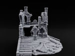Stair-Fronted Pillar-Snapped Gothic Hall Ruins turntable