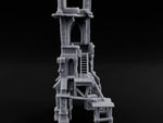 Scaffold-Wrapped Spire-Cleaved Gothic Tower Ruins turntable