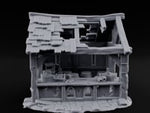 Roof-Holed Shelf-Stocked Abandoned Market Stall Ruins turntable