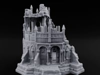 Spire-Bristled Idol-Flanked Gothic Temple Ruins turntable