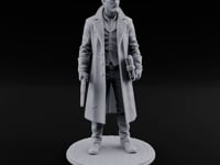 Gun-Toting Dossier-Clutching Human Investigator turntable