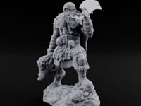 Axe Raised Striding Human Huntmaster turntable