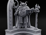 Tome Reading Staff Bearing Dwarf High Priest turntable