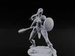 Mace Swinging Shield Ready Human Barbarian turntable