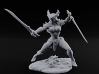 Twin Blades Crossing Human Warrior turntable