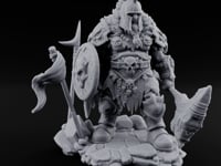 Skull Adorned Banner Bearing Orc Warlord turntable