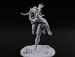 Knee Raised Charging Tiefling Warrior turntable