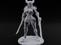 Twin Blades Ready Human Warrior turntable
