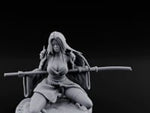 Sweeping Kneeling Human Samurai turntable
