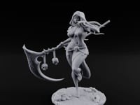 Scythe Trailing Knee Raised Human Reaper turntable