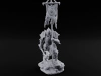 Tattered Banner Planting Orc Warlord turntable