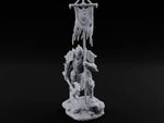 Tattered Banner Planting Orc Warlord turntable