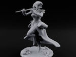 Flute Playing Knee Raised Elf Bard turntable