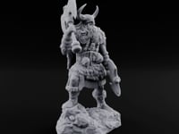 Axe Shouldered Knee Raised Human Viking turntable