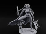 Twin Glaives Knee Raised Tiefling Warrior turntable
