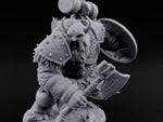 Hammer Raised Axe Lunging Dwarf Berserker turntable