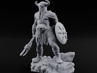 Skull Dangling Shield Ready Warrior turntable