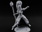 Staff Raised Hand Casting Human Sorceress turntable
