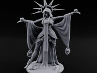 Arms Wide Sun Crown Human Sorceress turntable