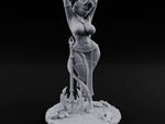 Arms Raised Trident Resting Tiefling Warlock turntable