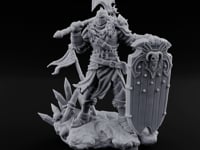 Axe Swinging Shield Lunging Human Warlord turntable