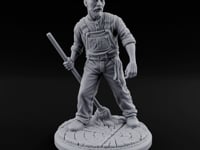 Mop Wielding Human Janitor turntable