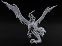 Sword Raised Aloft Human Undead Dragon Rider turntable
