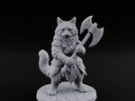 Axe Gripping Tabaxi Barbarian turntable