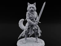 Sword Raising Tabaxi Fighter turntable