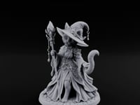 Crystal Staff Raising Tabaxi Witch turntable