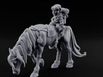 Bedroll-Packed Slumping Halfling Mounted Traveller turntable