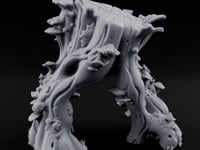 Mushroom-Clustered Root-Arched Forest Trunk Archway turntable
