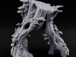 Mushroom-Clustered Root-Arched Forest Trunk Archway turntable