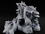Mushroom-Dotted Hollow-Cored Forest Stump Hollow turntable