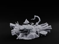Mushroom-Crowned Bark-Split Fallen Log Scatter turntable
